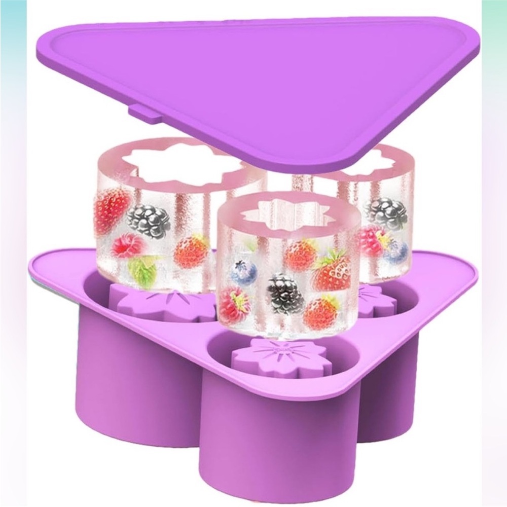 🆕 Amazon Purple Ice Cube Tray Mold
